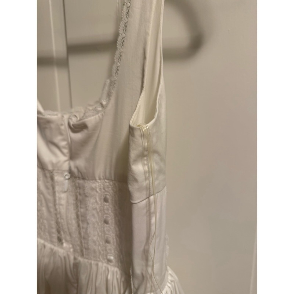 House of CB ‘Perle’ White Lace Trim Midi Dress - Picture 11 of 14